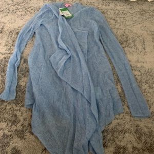 Lilly Pulitzer blue cashmere cardigan